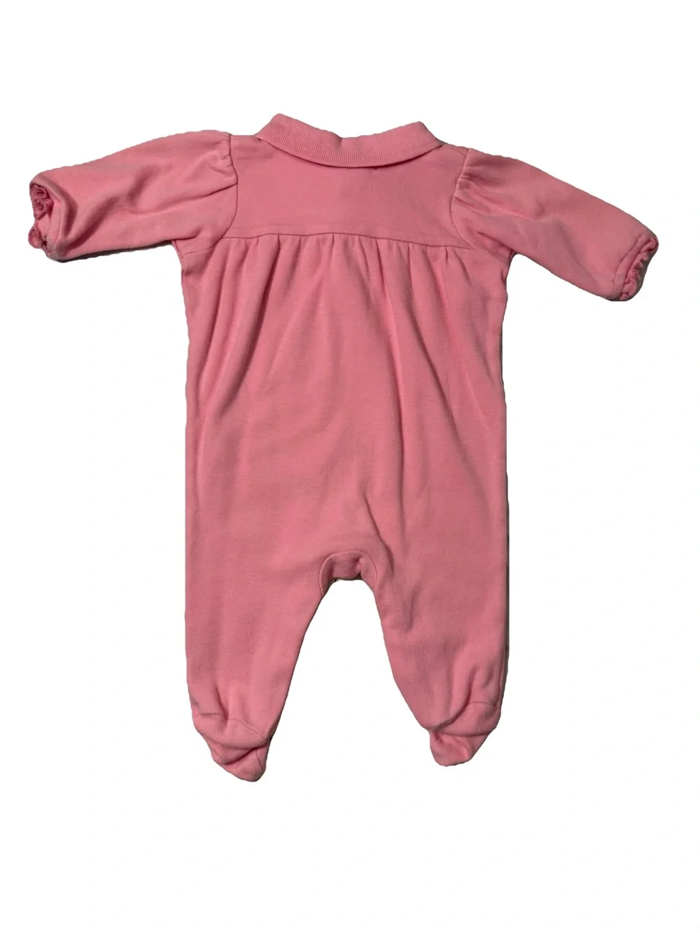Ralph Lauren Baby Pink Polo Footed One-Piece